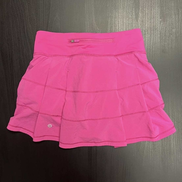 Lululemon Pace Rival Mid-Rise Skirt (Regular) 13" Sonic Pink - Sz 2 - Picture 4 of 7